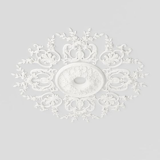 Victorian Ceiling Medallion 3D model
