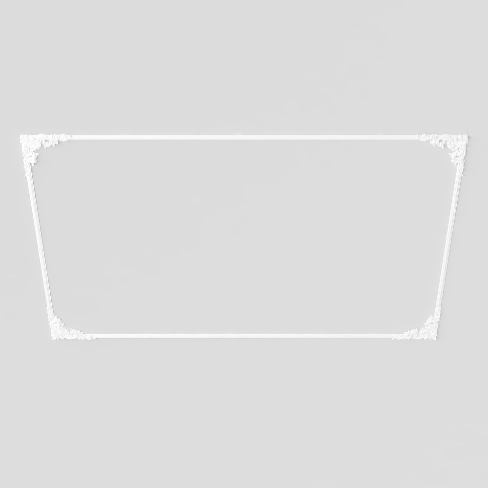 Elegant Frame Low Poly 3D Model