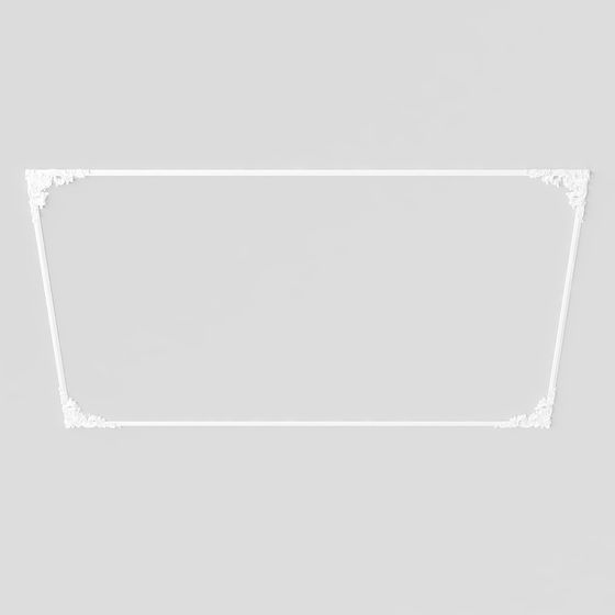 Elegant Frame Low Poly 3D Model