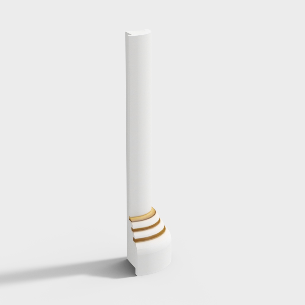 Base Colonnare Intagliata Vintage Europea