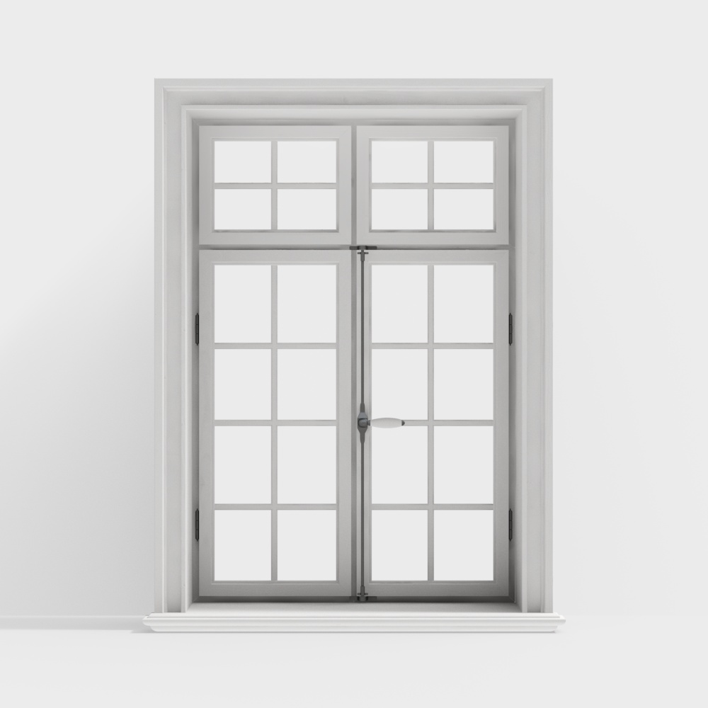 Modern minimalist casement double windows