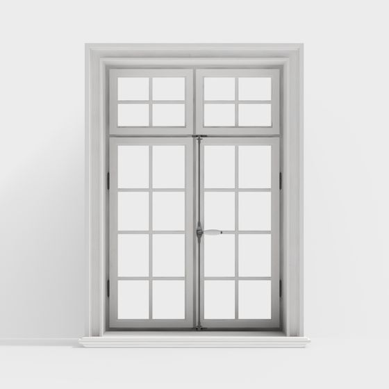 Elegant Dual Opening Window 3D model for Modern Architecture