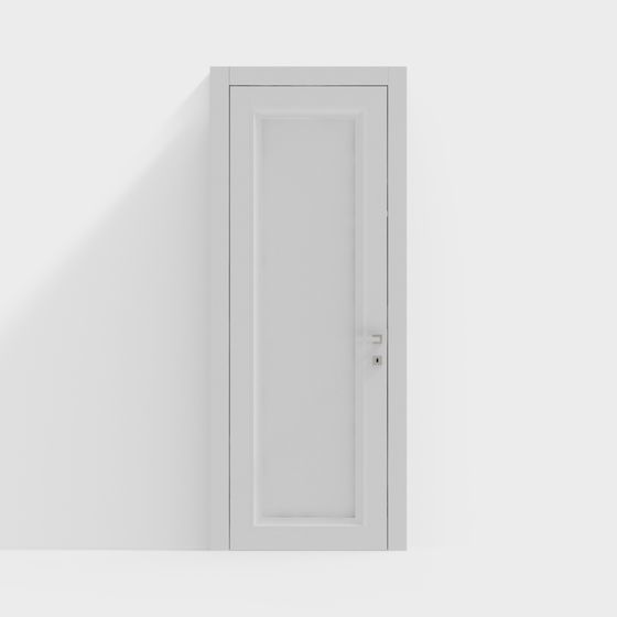Modern Minimalist Gray Interior Door 3D model