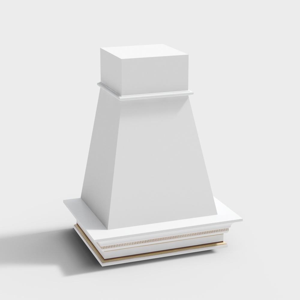 Europäische Vintage geschnitzte Säulenbasis