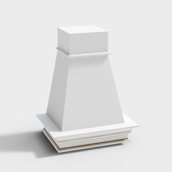 Europäische Vintage geschnitzte Säulenbasis