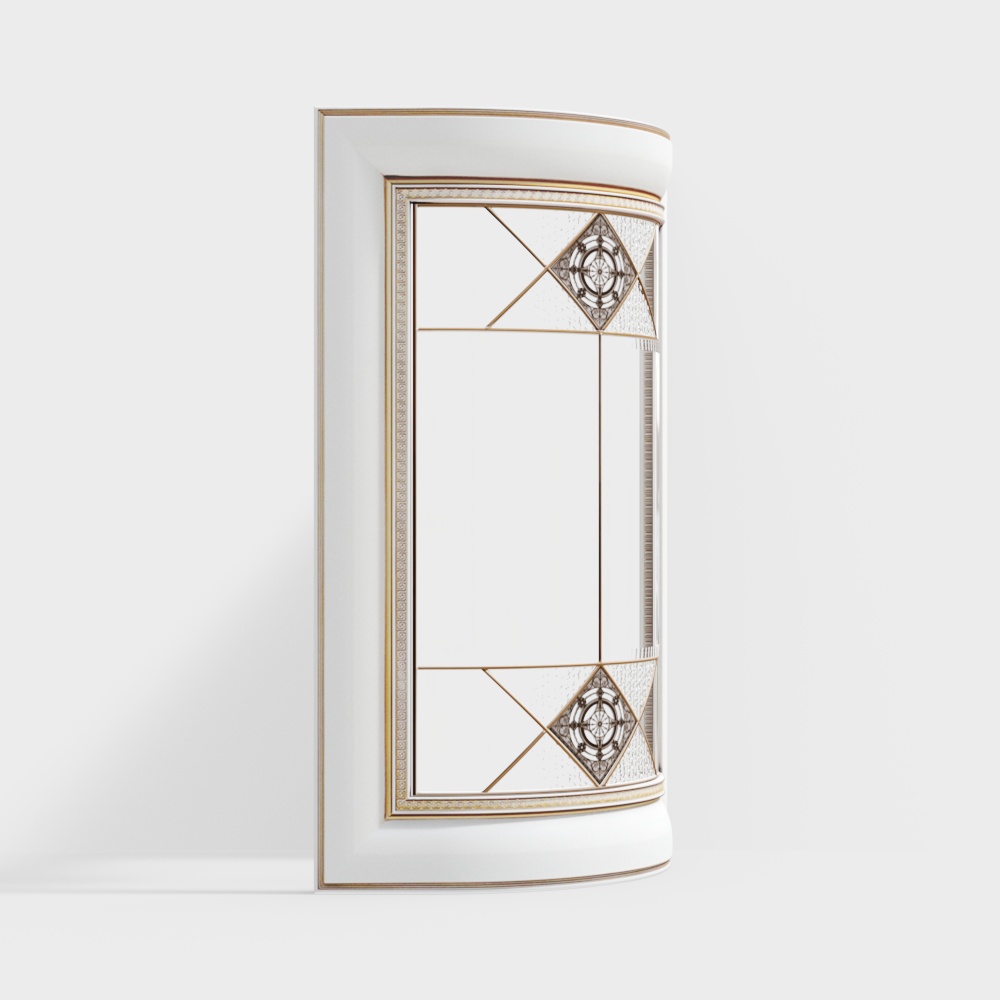 Elegant Geometric Door 3D model