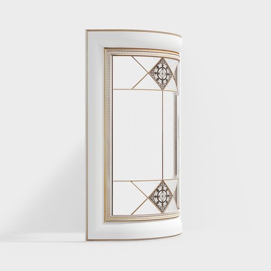 Elegant Geometric Door 3D model