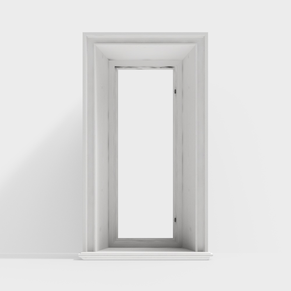 Modern minimalist casement single window