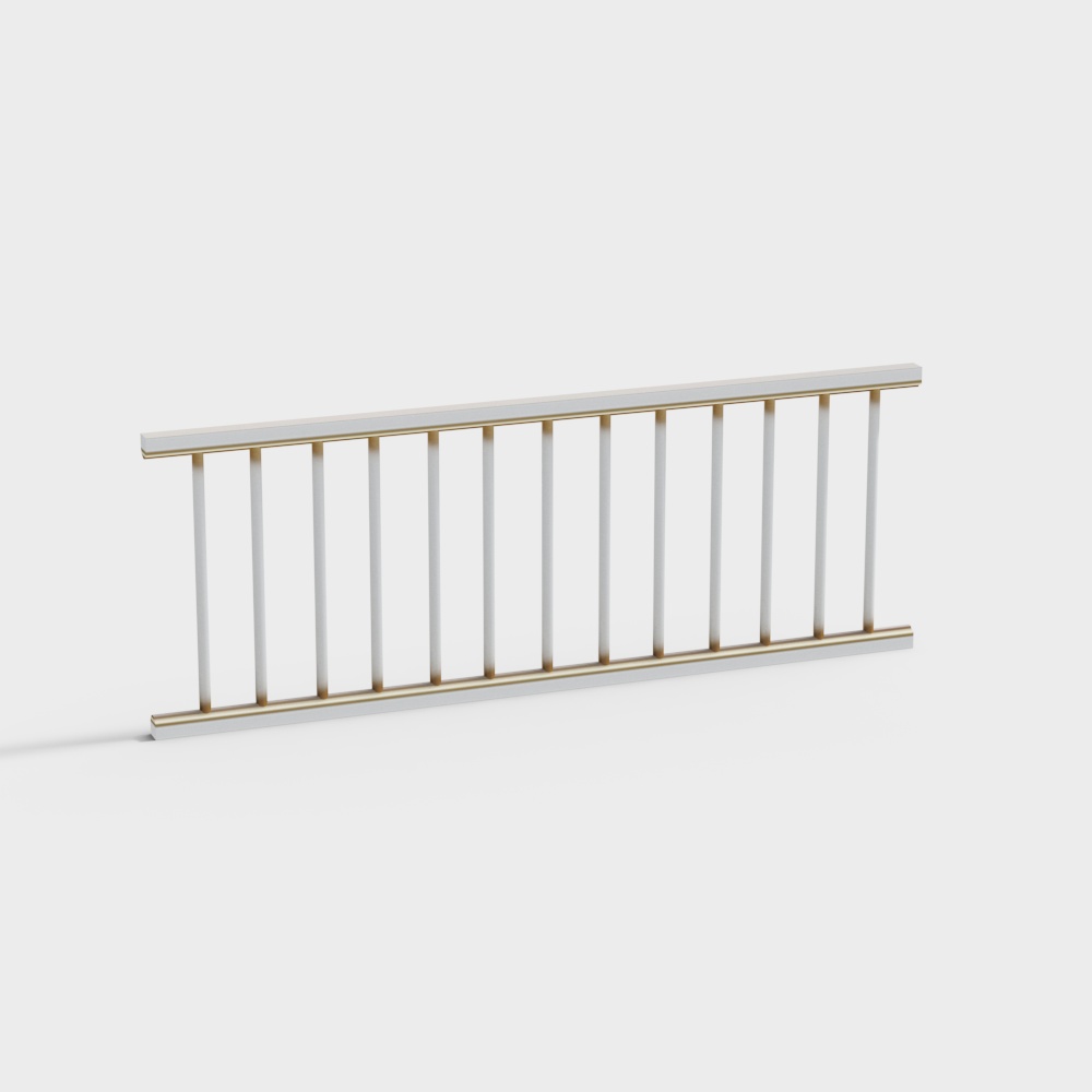European style lacquered wood guardrail