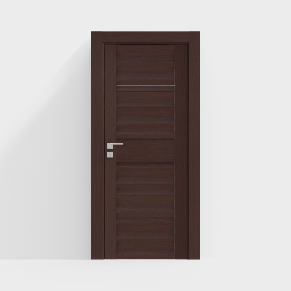 Modern minimalist lacquered wood interior doors