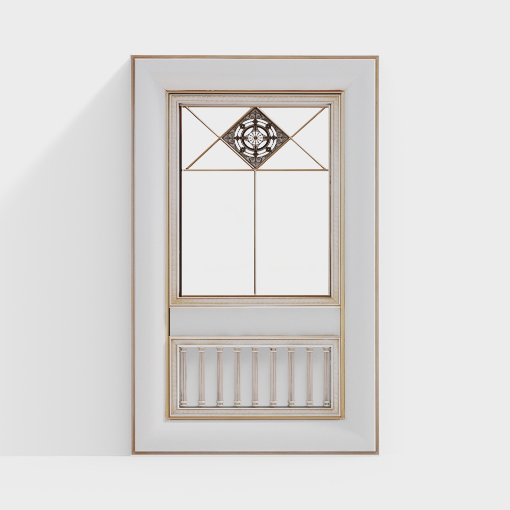 European vintage carved decorative windows