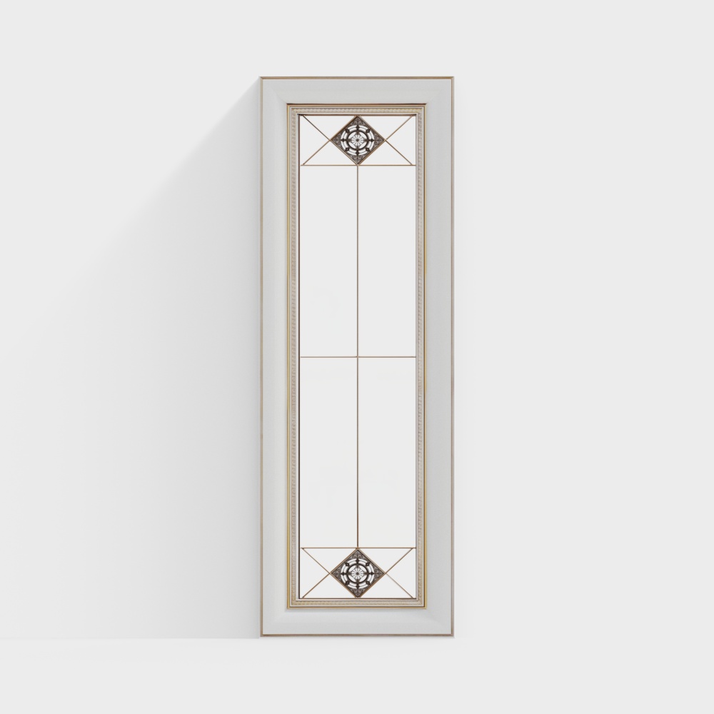 Fenêtres décoratives sculptées de style européen vintage