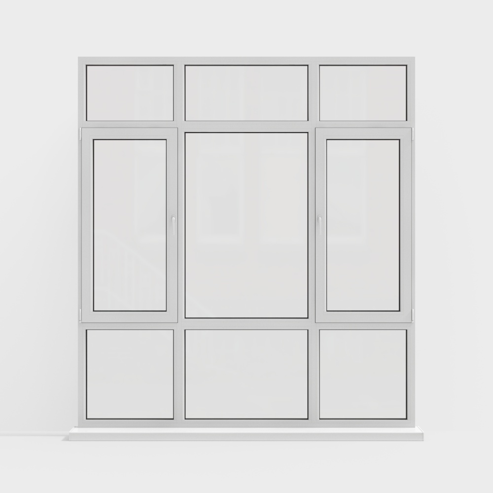 cửa sổ mở phong cách tối giản hiện đại