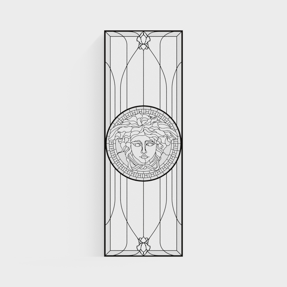 European vintage carved decorative windows