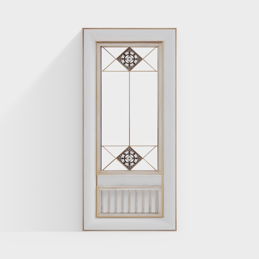 European vintage carved decorative windows