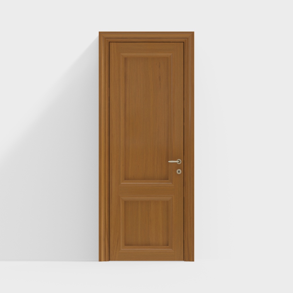 Modern minimalist log interior door