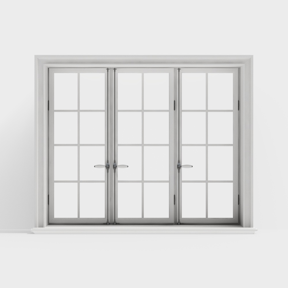 Modern minimalist casement with three windows