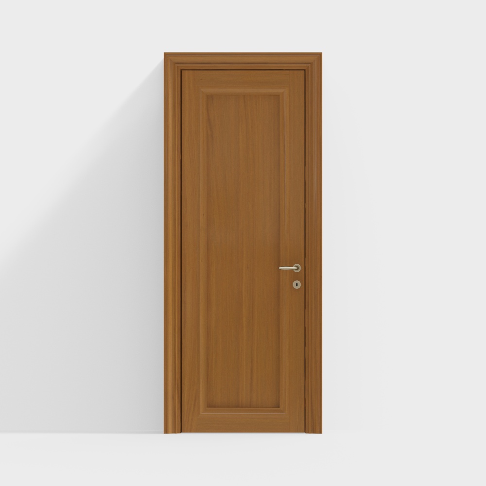 Modern minimalist log interior door