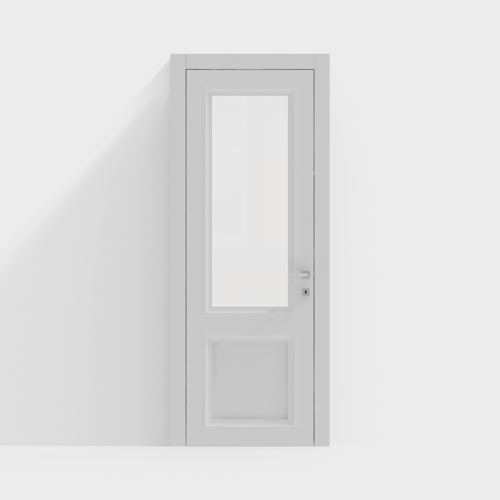 Modern minimalist lacquered wood interior doors