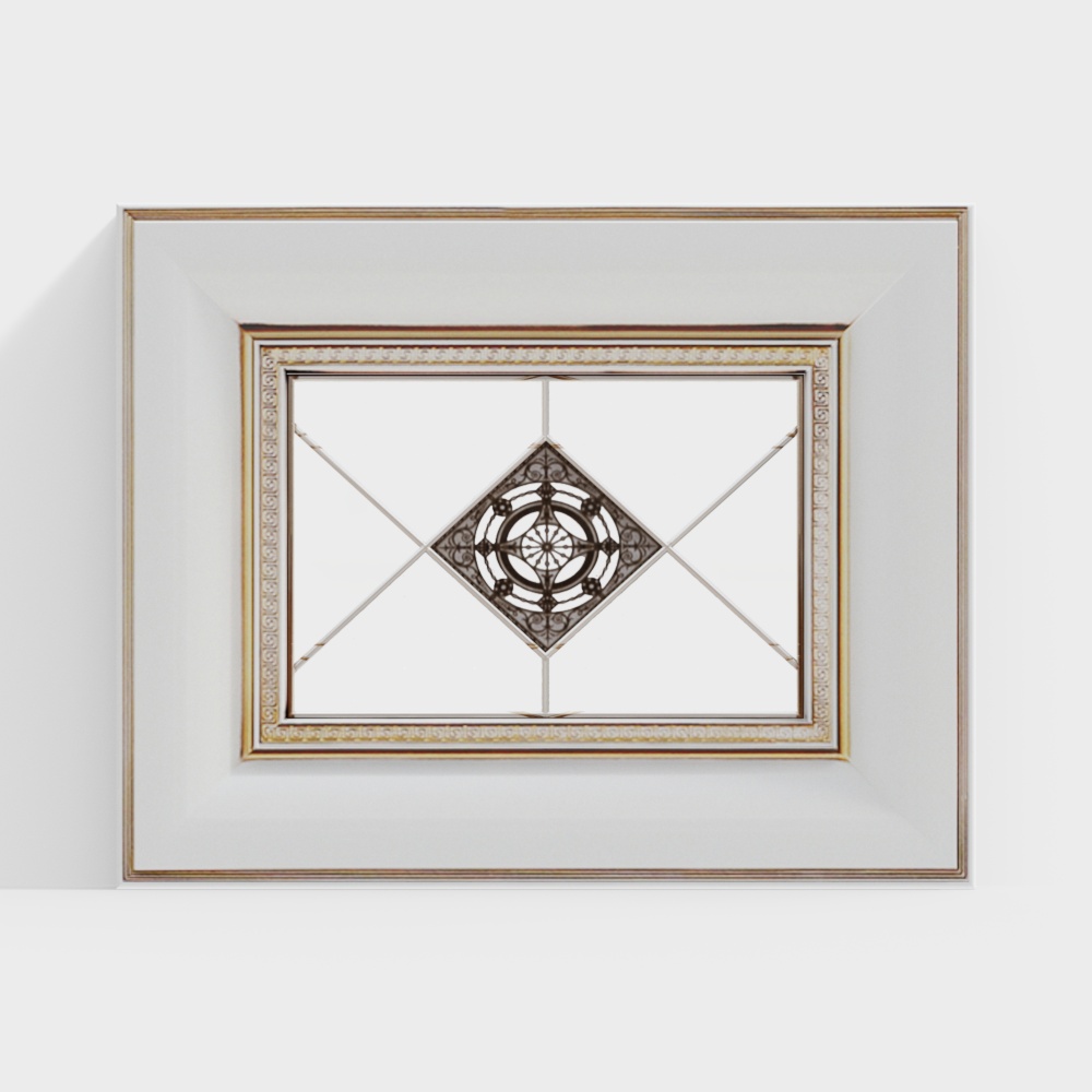 European vintage carved decorative windows