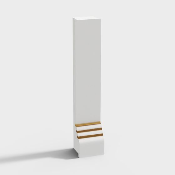 Column Base 3D Model with Elegant Design