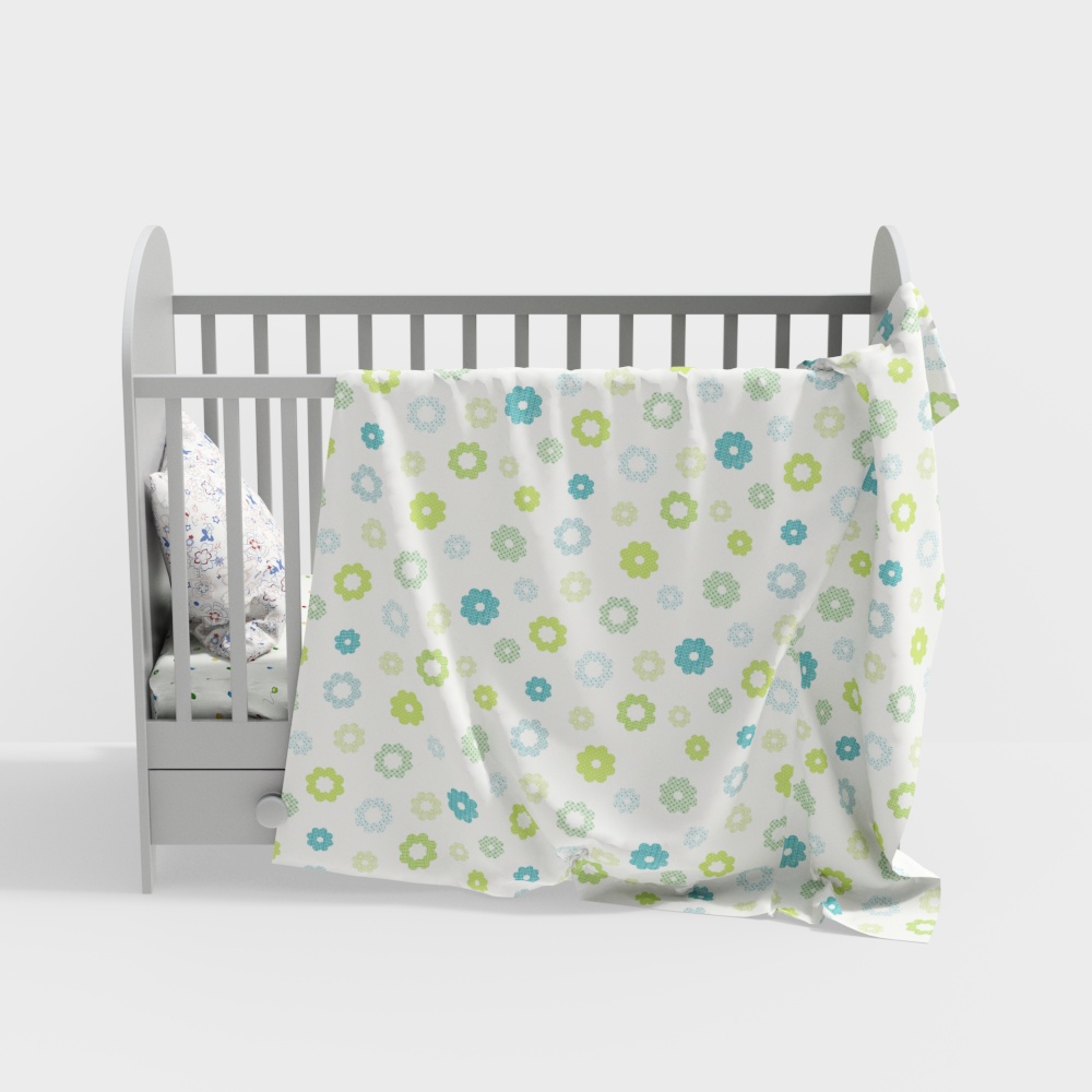 현대 미니멀리스트 라커 나무 유아 침대