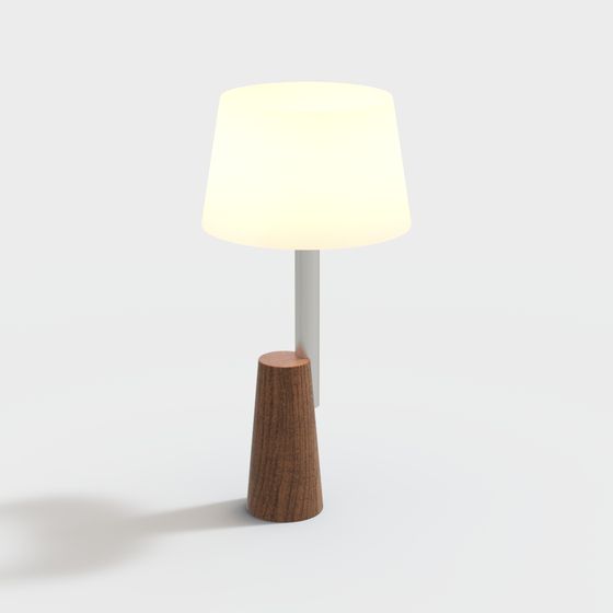 Stylish Low-Polygon Table Lamp 3D model