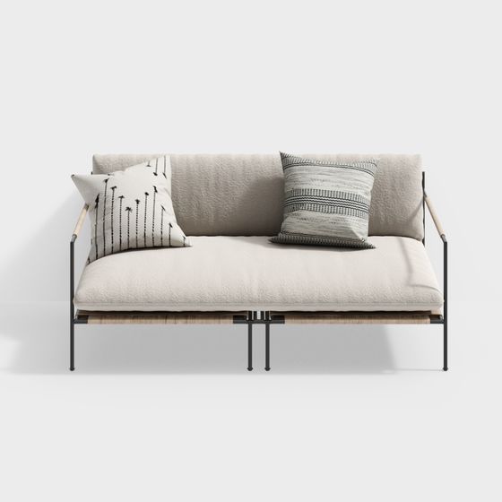 Urban Comfort 3D model Sofa for Modern Spaces