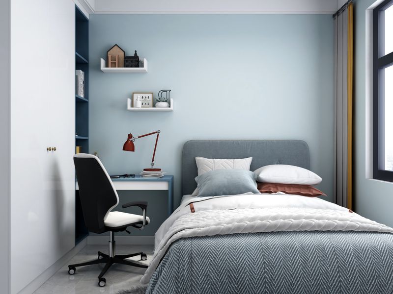 Modern Blue & Pink Girls Bedroom Ideas
