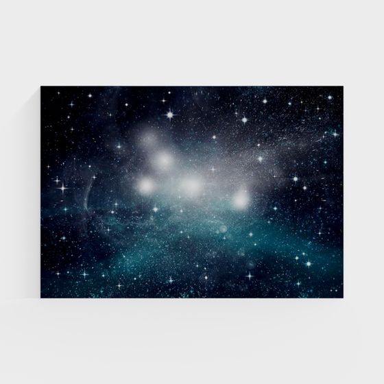 Low Poly Space Background 3D Model