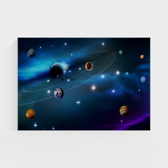 Stunning Low-Polygon Universe 3D model