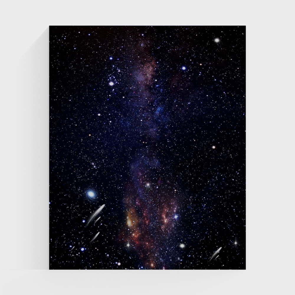 Stunning Low-Poly Universe 3D model