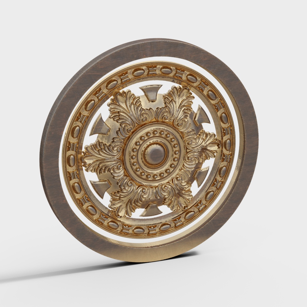 gold carving pattern wall decoration baroque rococo greek column