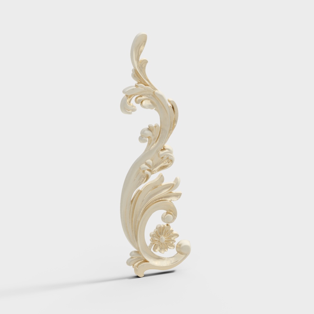 gold carving pattern wall decoration baroque rococo greek column