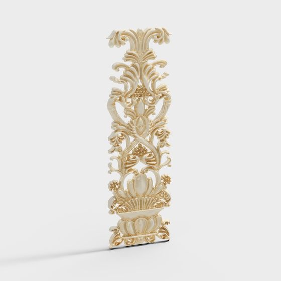 Elegant Low-Polygon 3D Decorative Wall Model