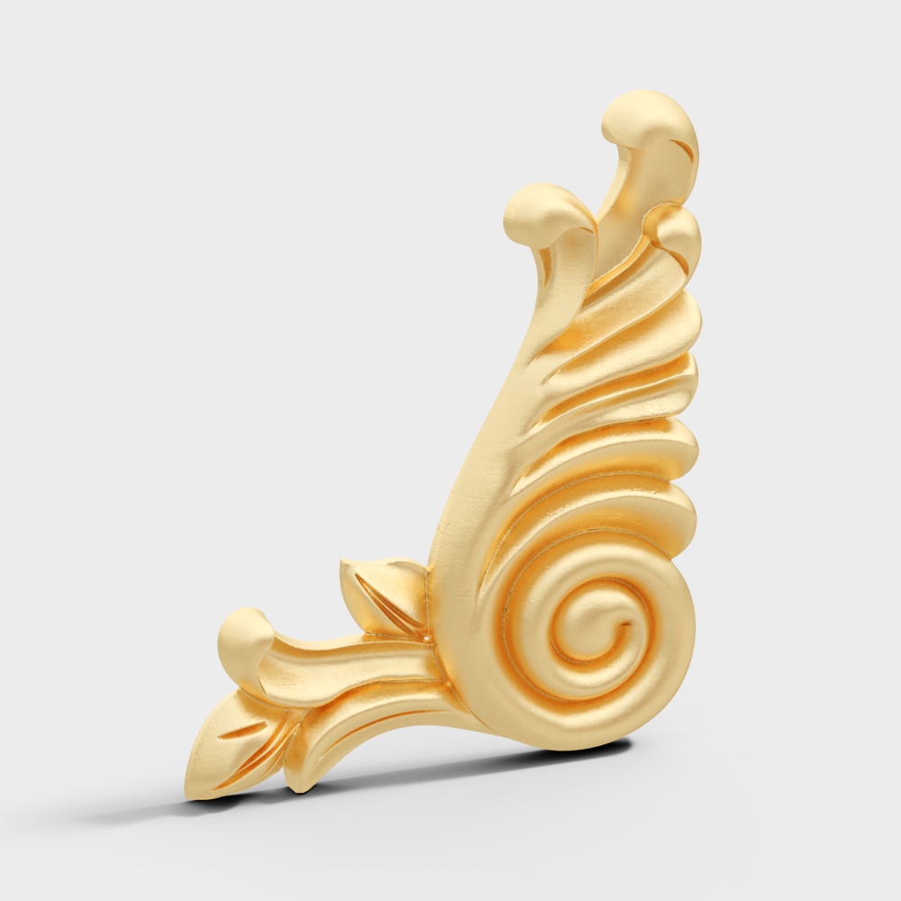 gold carving pattern wall decoration baroque rococo greek column