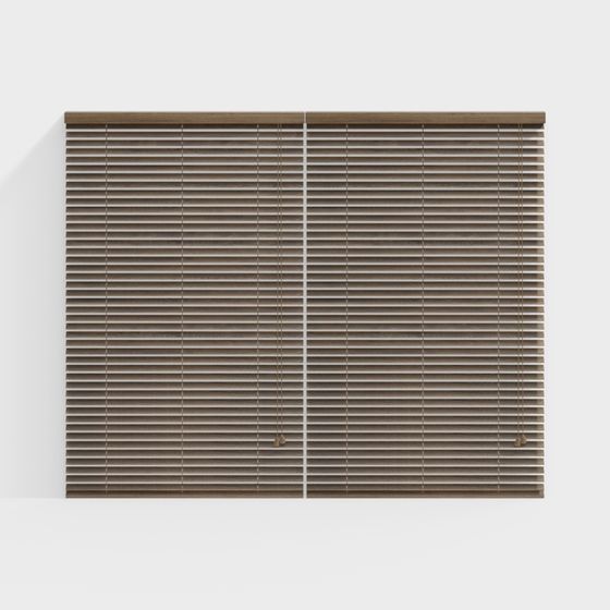 Realistic Wooden Shutter 3D model