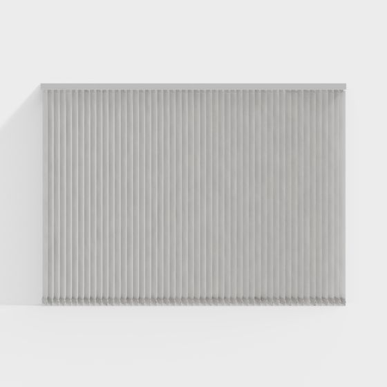 Vertical Blinds 3D model for Modern Aesthetics