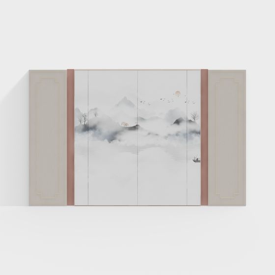 Tranquil Mountain Water 3D model