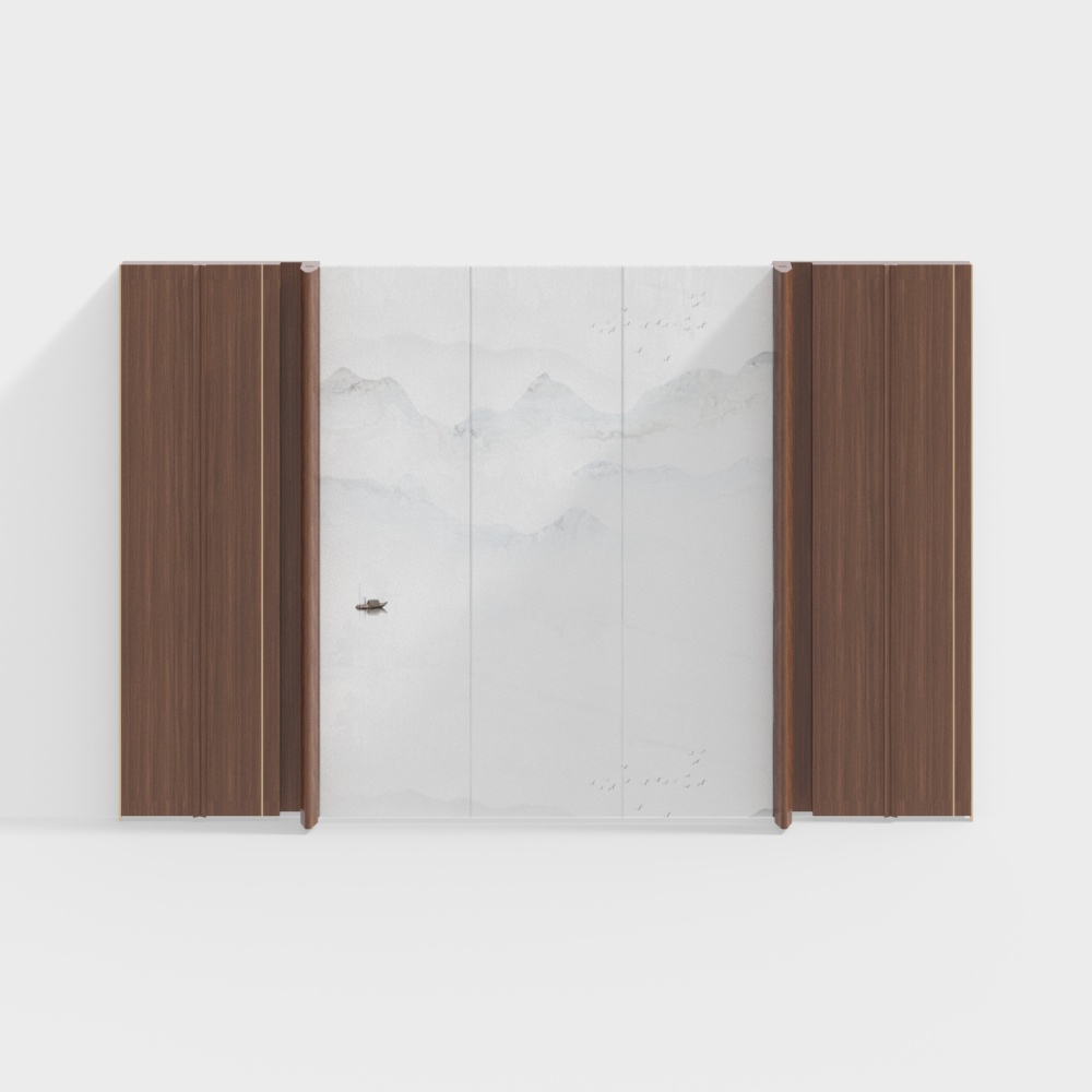 New Chinese background wall