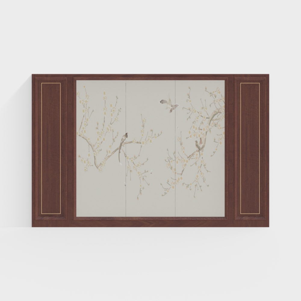 New Chinese background wall