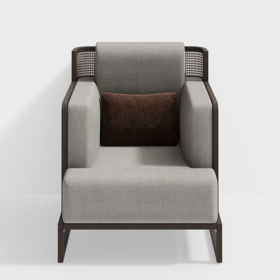 Sophisticated Retro-Modern Chair 3D model