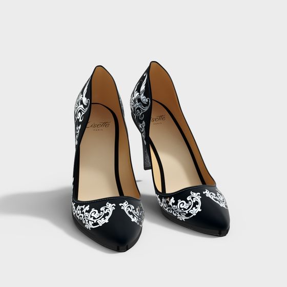 Lisette Paris Heels 3D model for Stylish Creations
