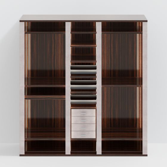 Stylish 3D Wardrobe Model for Modern Home Design