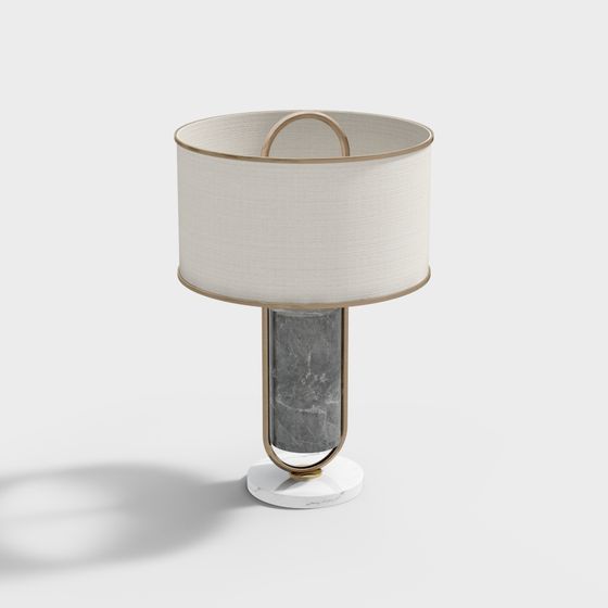 Elegant Low-Poly Table Lamp 3D model
