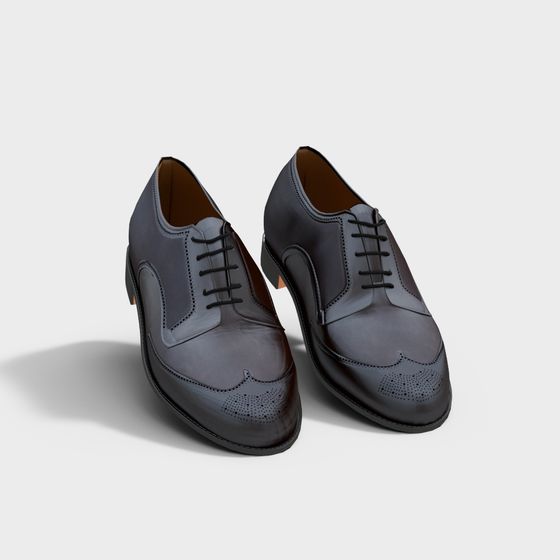 Elegant Men's Shoe 3D Model