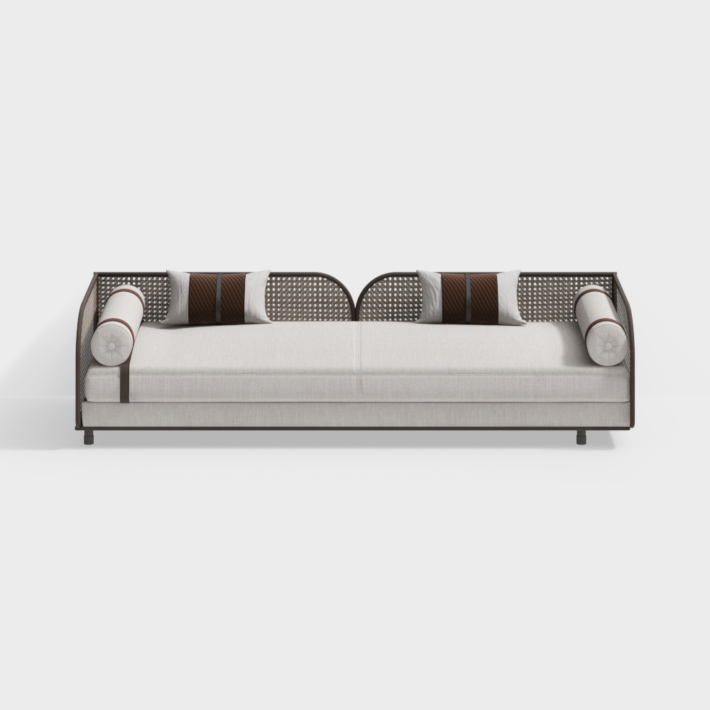 Unique Low-Polygon 3D Sofa Model for Modern Homes