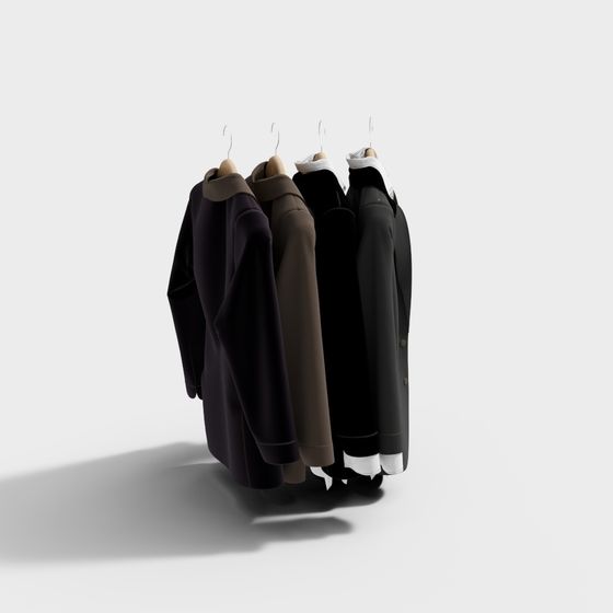 Urban Style Coat 3D model