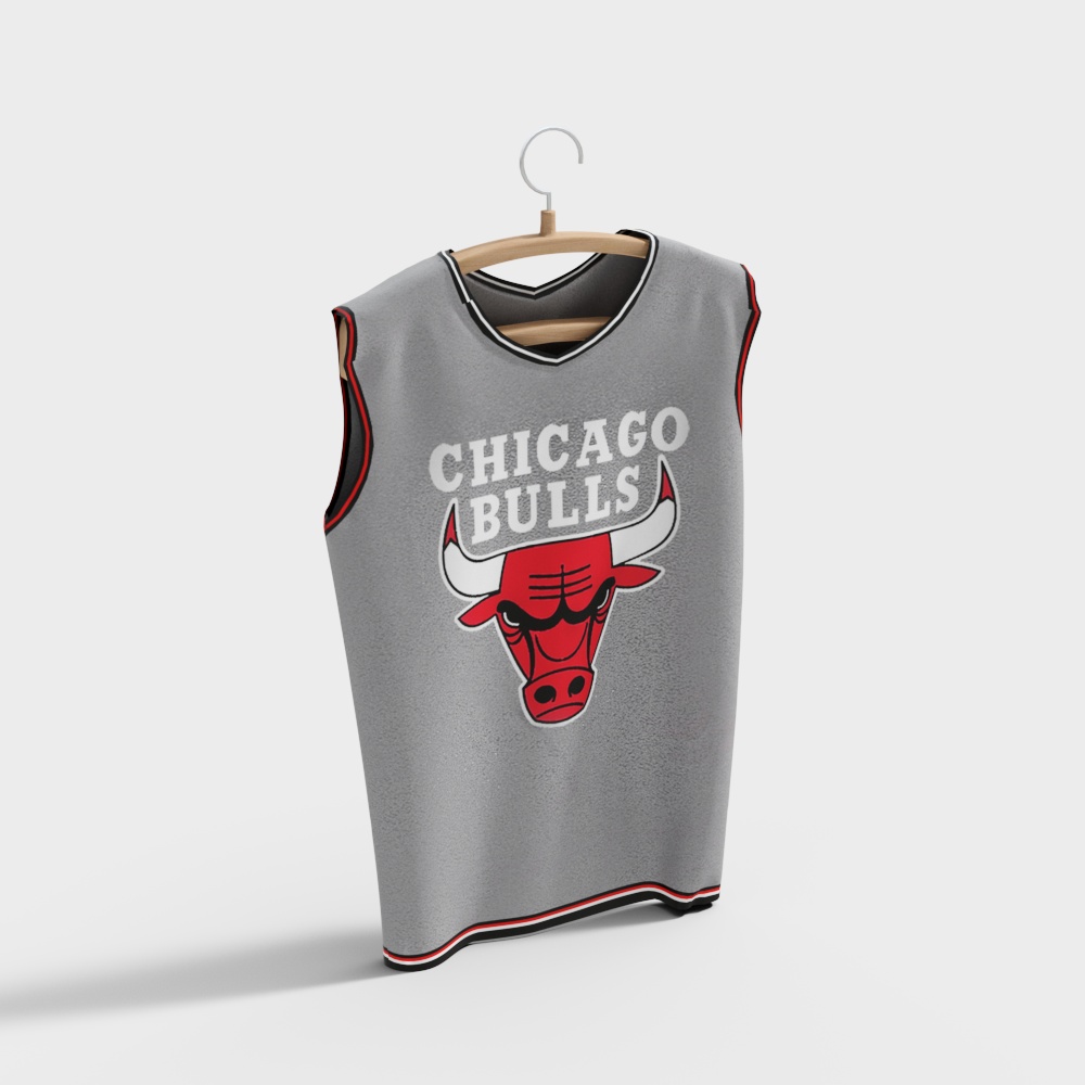 Chicago Bulls Jersey 3D model