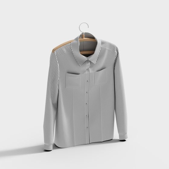 Stylish Low-Poly Shirt 3D model for Modern Designs
